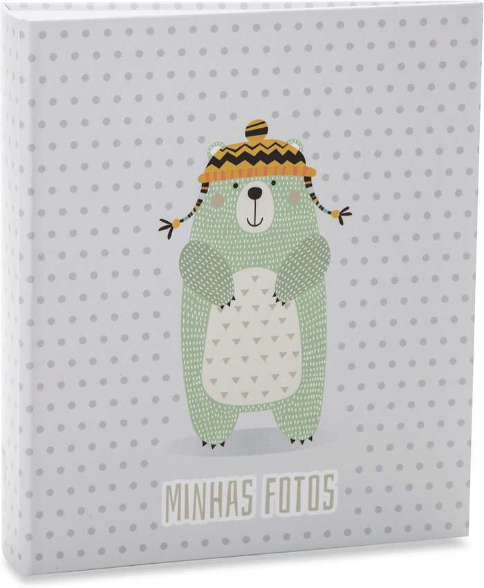 Álbum de fotos infantil para 200 fotos 10x15, capa colorida