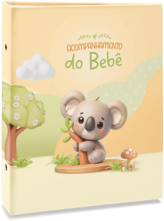 Álbum de fotos Ical tradicional para 80 fotos 15x21, linha bebê