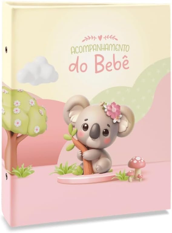 Álbum de fotos Ical tradicional para 80 fotos 15x21, capa variante linha bebê