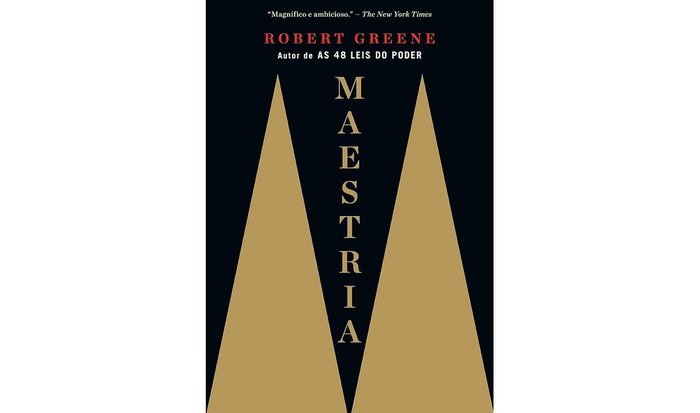 Livro Maestria, capa escura com dourado