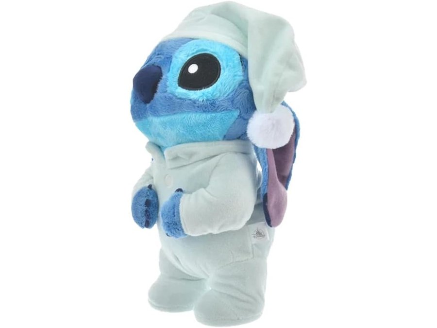 Pelúcia do Stitch dormindo, azul, deitado e abraçável